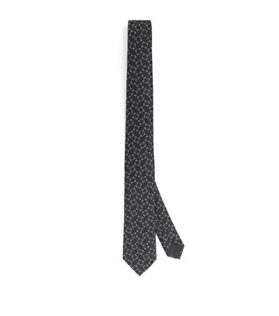 Giorgio Armani Silk Geometric Jacquard Tie