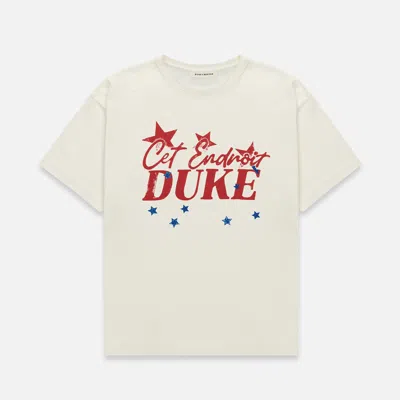 Duke & Dexter Men's Duke Cet Endroit Vintage White T-shirt