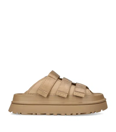 Ugg Goldenglow Dark Sand Sandal In Brown
