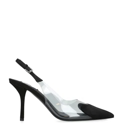 Alaïa Alaia 100mm Le Coeur Heart Shaped Slingback Pumps In Black