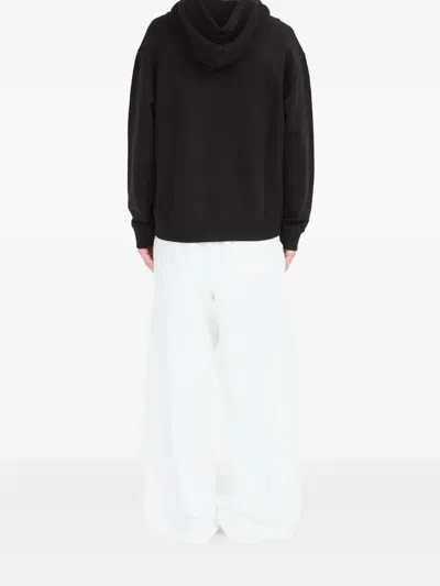 Mm6 Maison Margiela Relaxed Fit Crew Neck Sweatshirt With Ribbed Detailing In Multi