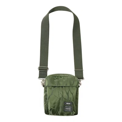 Pre-owned Palace X Porter-yoshida & Co. Tanker Vertical Shoulder Bag 'olive/jacquard'