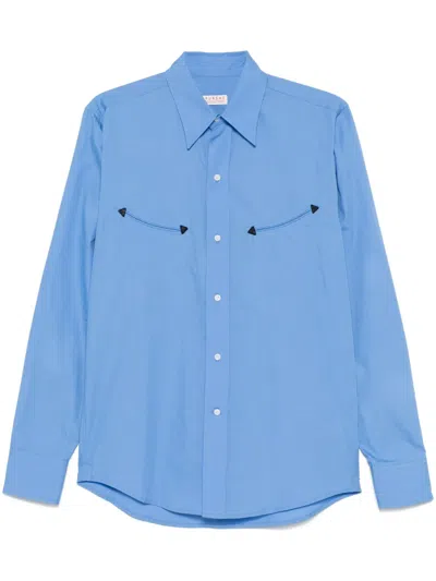 Fursac Poplin Shirt In Blue
