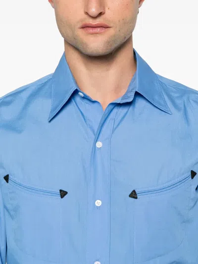 Fursac Poplin Shirt In Blue
