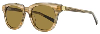 Shinola Unisex Soft Rectangular Sunglasses Sh1501s 690 Mink Horn 51mm In Neutral