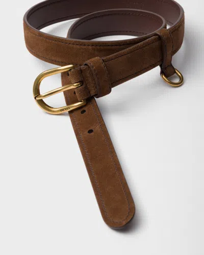 Prada Suede Belt