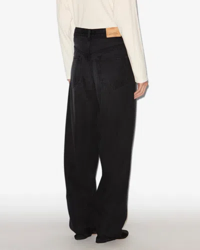 Isabel Marant Dilali Cropped High-rise Straight-leg Jeans In Black