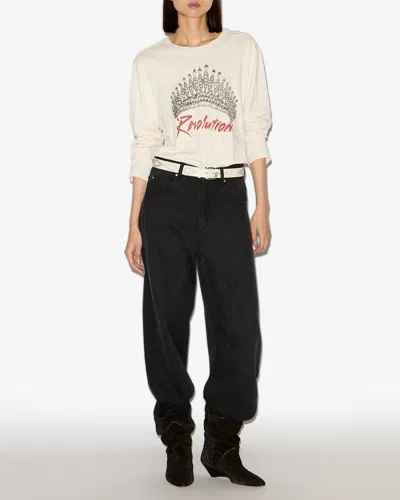 Isabel Marant Dilali Cropped High-rise Straight-leg Jeans In Black