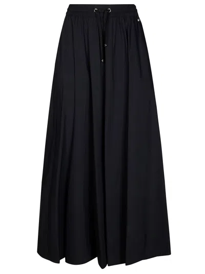 Herno Pleated Nylon Skirt In Blue