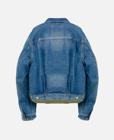 Sacai Denim Jacket In Blue