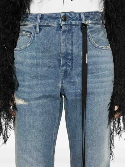 Ann Demeulemeester Jeans With Belt Loops In Blue