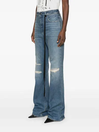 Ann Demeulemeester Jeans With Belt Loops In Blue