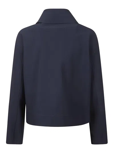 Herno Tech Fabric Jacket In Blue