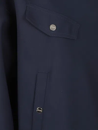 Herno Tech Fabric Jacket In Blue