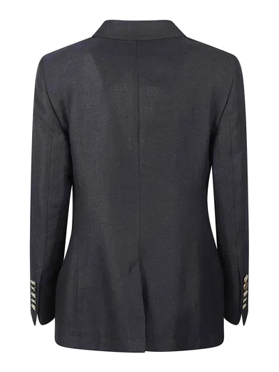 Saulina Linen Jacket In Blue
