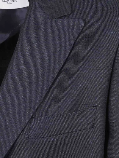 Saulina Linen Jacket In Blue