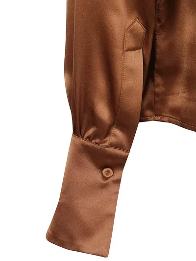 Cri.da Silk Shirt In Gold