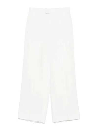 Ann Demeulemeester Multi-pocket Casual Pants In White