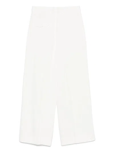 Ann Demeulemeester Multi-pocket Casual Pants In White