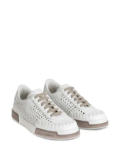 Dolce & Gabbana Sneaker Portofino Yacht White In Animal Print
