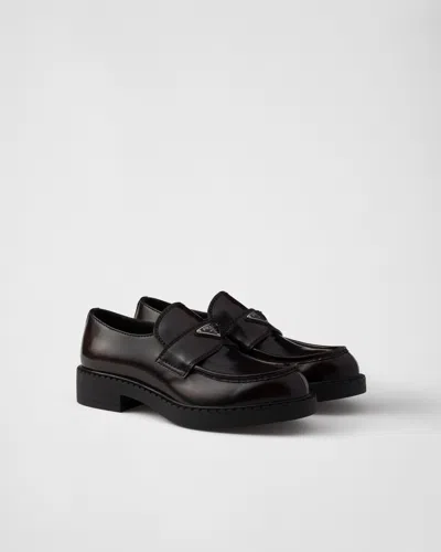 Prada Monolith Leather Loafers