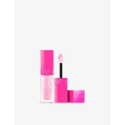 Valentino Beauty Puffer Gloss Lipstick In 300r In My Glowing Era