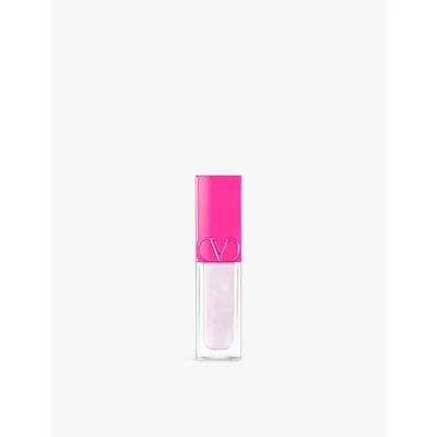 Valentino Beauty Puffer Gloss Lipstick In 00r Dazzling Mermaid
