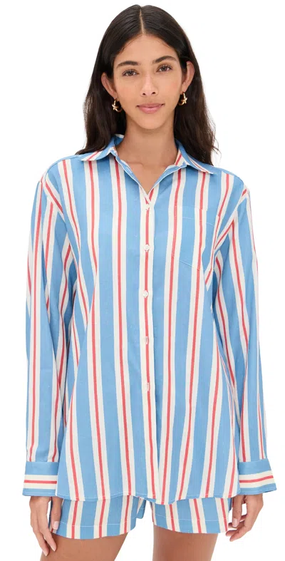 Solid & Striped The Avril Button Down Americana Stripe
