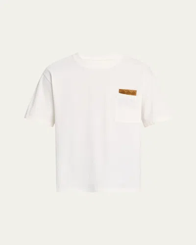 Bottega Veneta Pima Cotton Jersey T-shirt In White