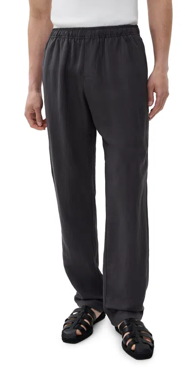 Auto-reply™ Linen Pants Granite In Gray