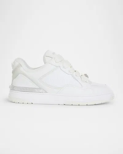 Versace Sneakers With Embossed Logo In White