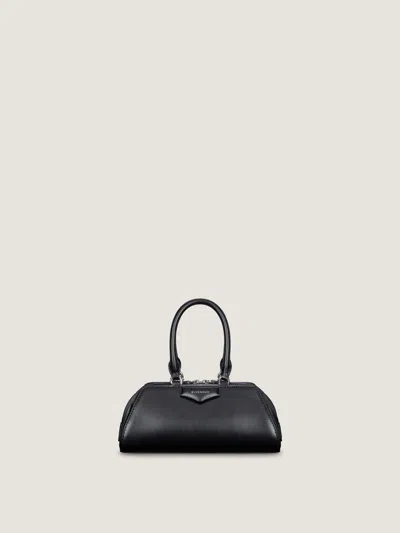 Givenchy Women Antigona East West Small Leather Shoulder Bag In Black
