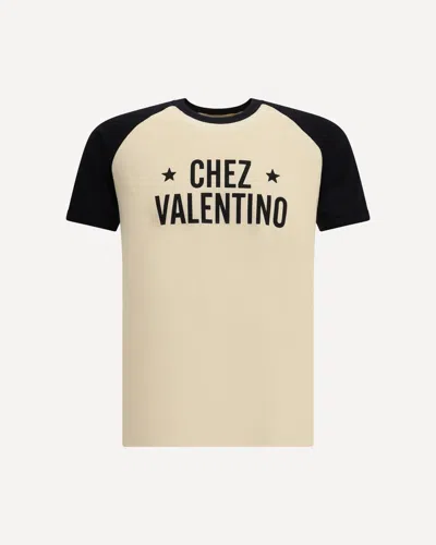 Valentino Men's T-shirt Chez In Neutral