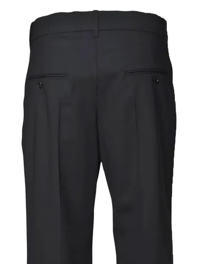 Isabel Marant Ritana Straight Trousers In Cool Virgin Wool Black