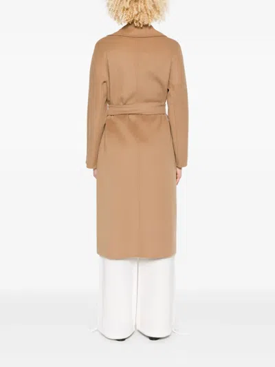 Max Mara Studio Cles Coat In Brown