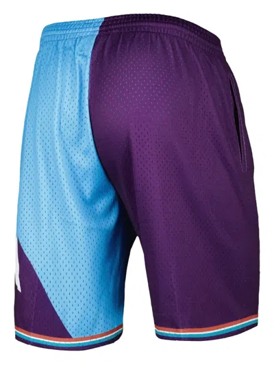 Mitchell & Ness X Nba Utah Jazz 1996 Split Swingman Shorts In Blue