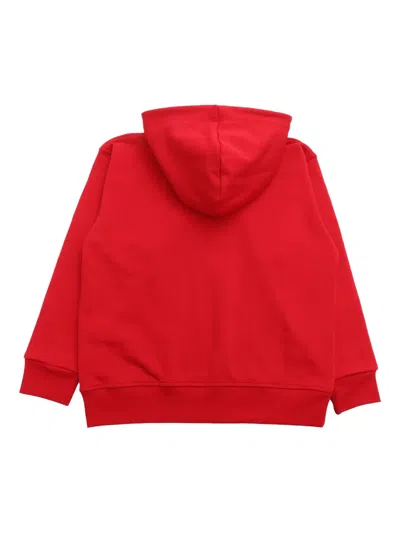 Dsquared2 Graphic-print Cotton Hoodie In Red