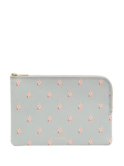 Undercover Graphic-print Wallet In Gray