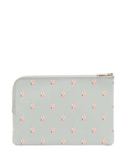 Undercover Graphic-print Wallet In Gray