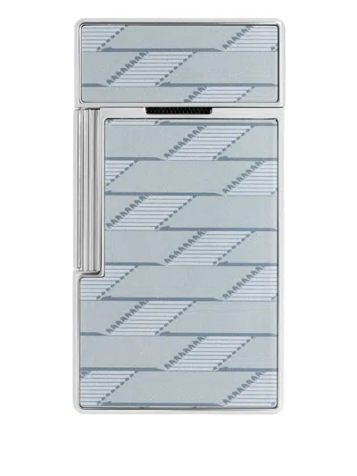 St Dupont Metallic-patterned Lighter In Metallic
