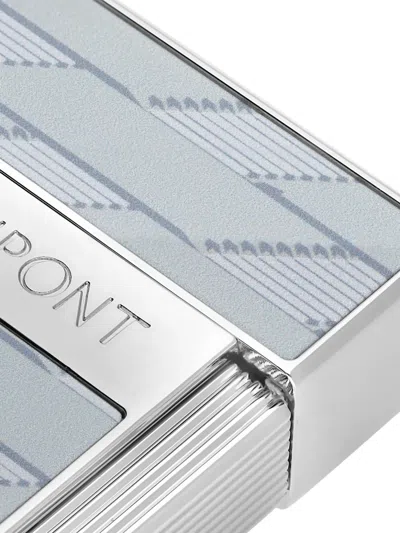 St Dupont Metallic-patterned Lighter In Metallic