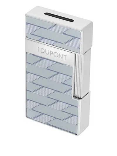 St Dupont Metallic-patterned Lighter In Metallic