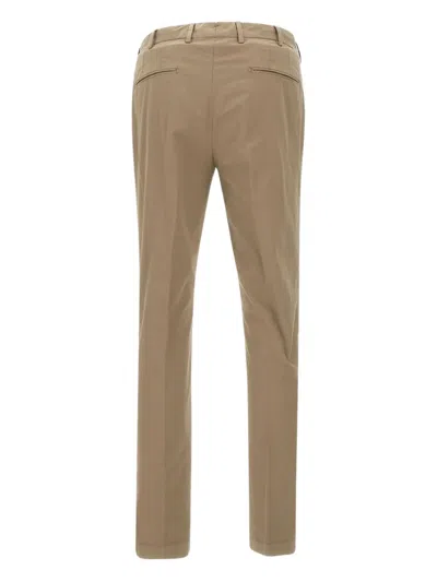 Devore Tailored Chino Trousers In Brown