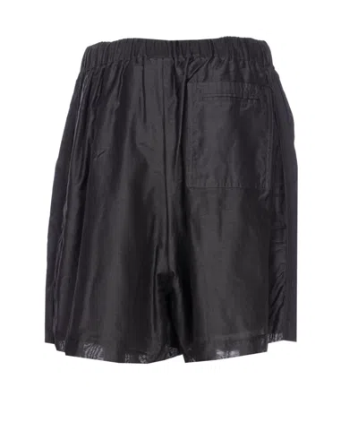 Pinko Bermuda Shorts With Back Pocket And Elasticized Waist In Black