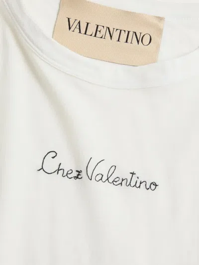 Valentino White Cotton T-shirt In White