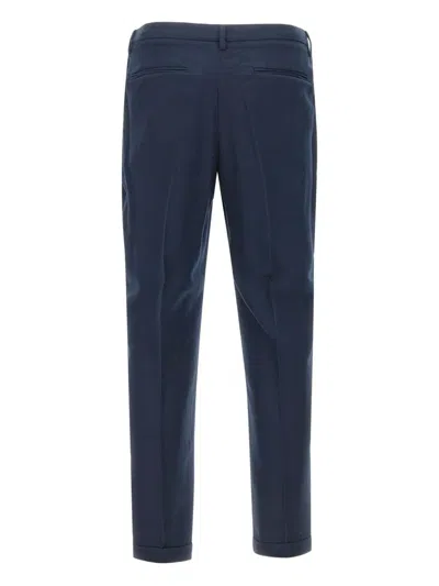 Devore Tailored Pleated Trousers In Black