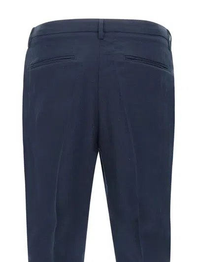 Devore Tailored Pleated Trousers In Black