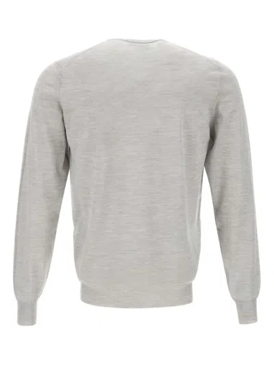 Filippo De Laurentiis Crew-neck Long-sleeve Sweater In Gray