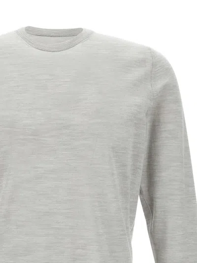 Filippo De Laurentiis Crew-neck Long-sleeve Sweater In Gray