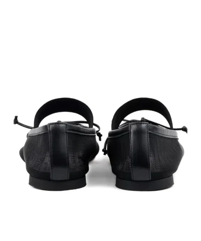 Mm6 Maison Margiela Mm6 By Maison Margiela "anatomic" Ballet Flats – Black In Black